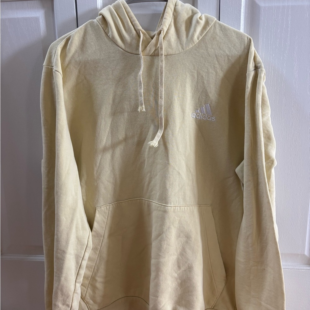 Adidas Yellow Pullover Hoodie